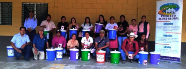 Clay pot water filters for pharmacies in Honduras.