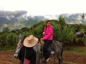 Sayda heading up to the mountains