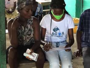 talking with community members