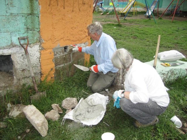 Repairing School Latrine