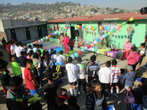 Our latrine done in time for the Mini-Olympics