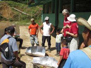 learning about solar stoves in rural Guatemala
