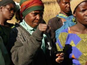 A woman learns how to use a WAPI.