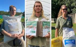 RR nursery team showing off some consumables