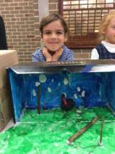 School children showcasing Cassowary habitat