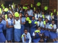 Girls at Mabhikwa Secondary School in Lupane, Zim