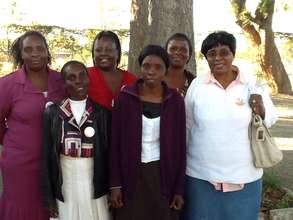 Some of the trainers in Zimbabwe after teaching