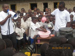 Hand Washing Demonstration in Primary School