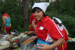 Girls are cooking...