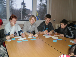 During a workshop in Tarashcha, 7 February 2013
