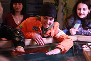 Orphans on their trip to the Museum of Water
