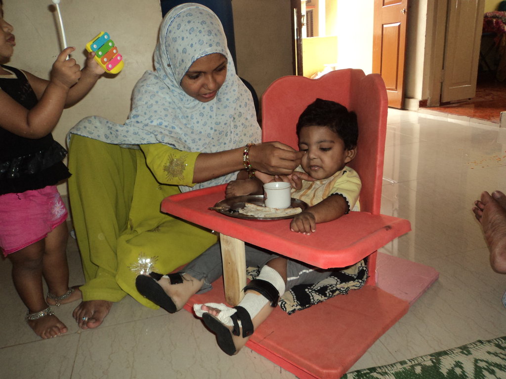 Special chairs for 100 children with disabilities