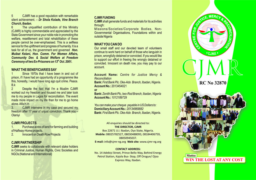 help 100 wrongful detainee in agodi prison nigeria
