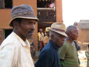 Dadaleva in the community meeting about a school