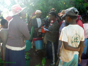 Our head teacher keeping count of who got what