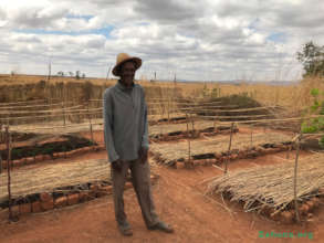 Master gardener Jean in his new tree nursery