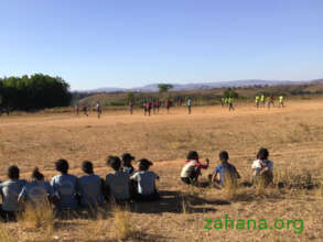 watching the Zahana soccer cup games