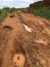 Navigating roads in the rainy season