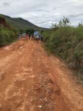 Navigating roads in the rainy season