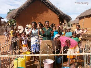 Celebrating at the communal clean water system