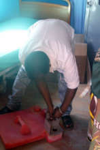 Kerosene poweres our refrigerator