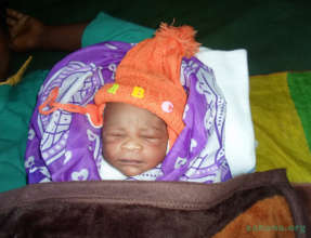 The first baby born in the CARMMA health center