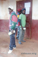 Waiting for the high school entrance exam to start