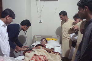 Afghan refugee's youth learning medical care