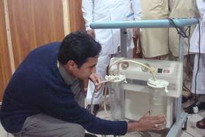 Afghan refugee's youth learning medical care