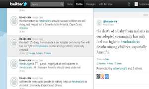 Tweet following report of child death