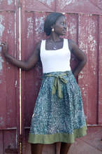 The lovely Prairie Skirt also sewn in Ashaiman.