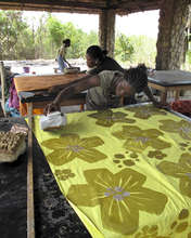 Batikers at work in Prampram