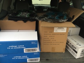 Donations delivered to the Salvation Army