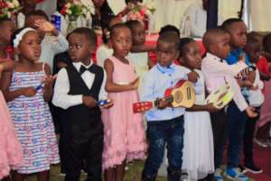 Children Performing at Graduation