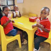 Enjoying a Special Valentine Treat