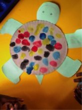 A Tortoise created by the 3 to 4 year old class