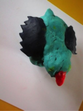 3 and 4 year old students created this bird