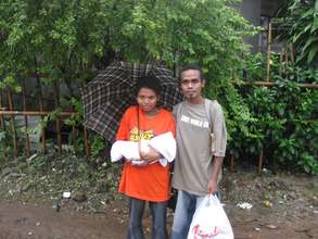 Baby born in Flood