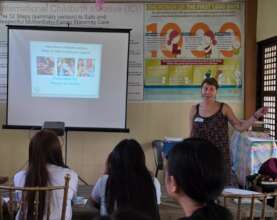 Jamie teaching the workshop