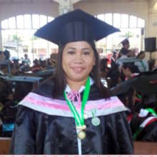 Nerissa at Graduation - BSM in Midwifery