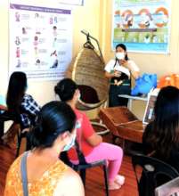 Safely teaching health classes at prenatal clinic