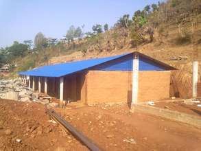 The nearly finished house