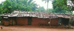 A widows' dilapidated house