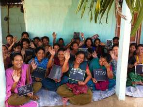 One of the sessions of the Women Literacy Classes