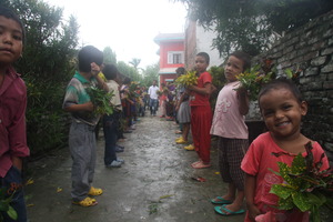 Welcoming children at the Children's Center