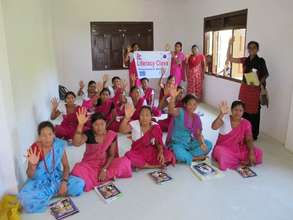 Women's literacy class in Mahottari, Nepal.