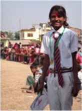 One of the Orphans from the Happy Home Orphanage