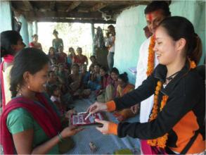 One of the Sessions of the Women Literacy Classes