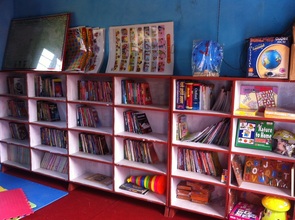 Books & toys at the mini-library