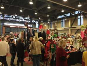 Shoppers at the 5th annual Mistletoe Market